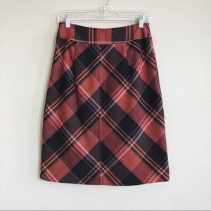 The Limited Clueless Red Plaid Pencil Skirt